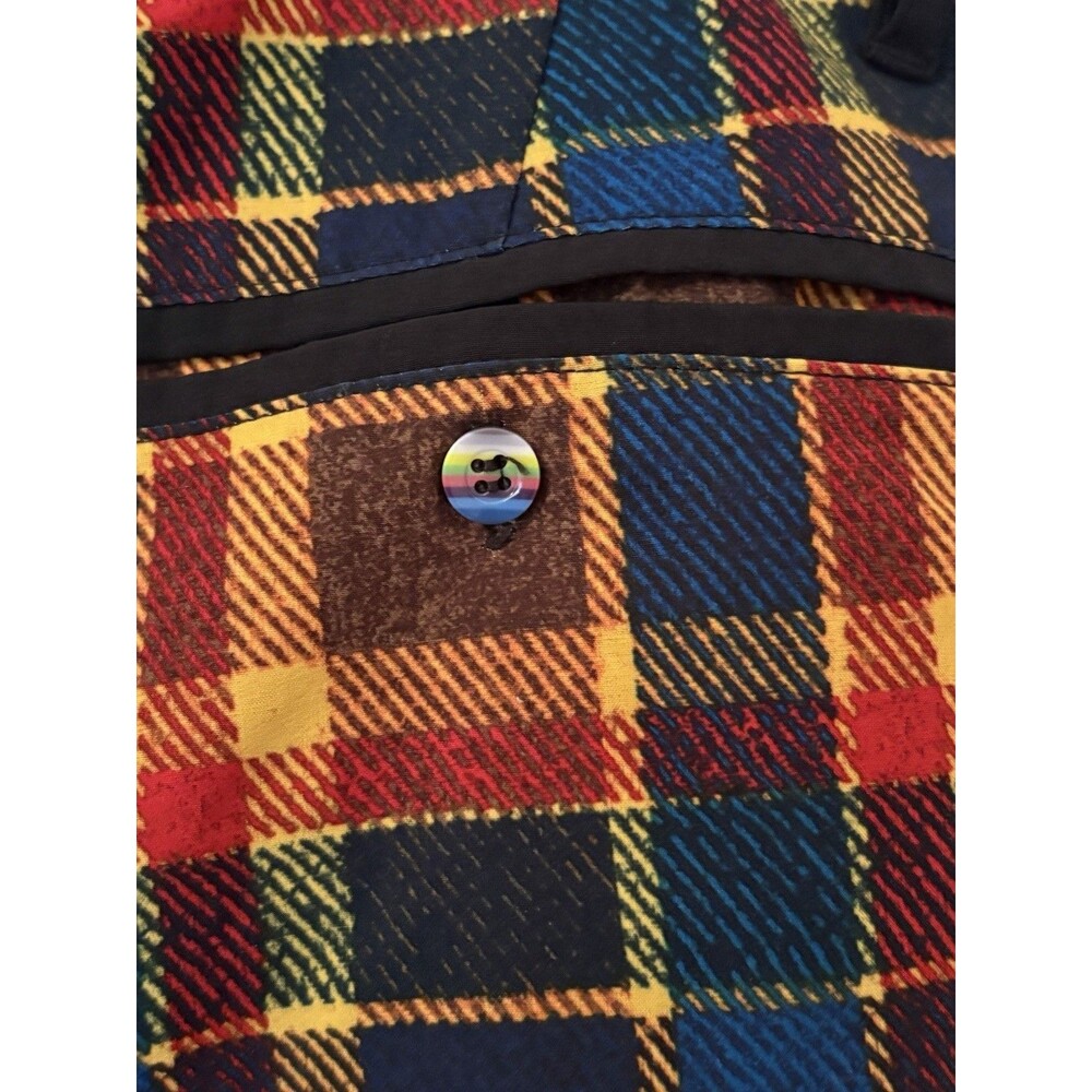 Hurley Phantom Board Shorts Men's 32 Black Red Blue Yellow Plaid - Picture 4 of 6